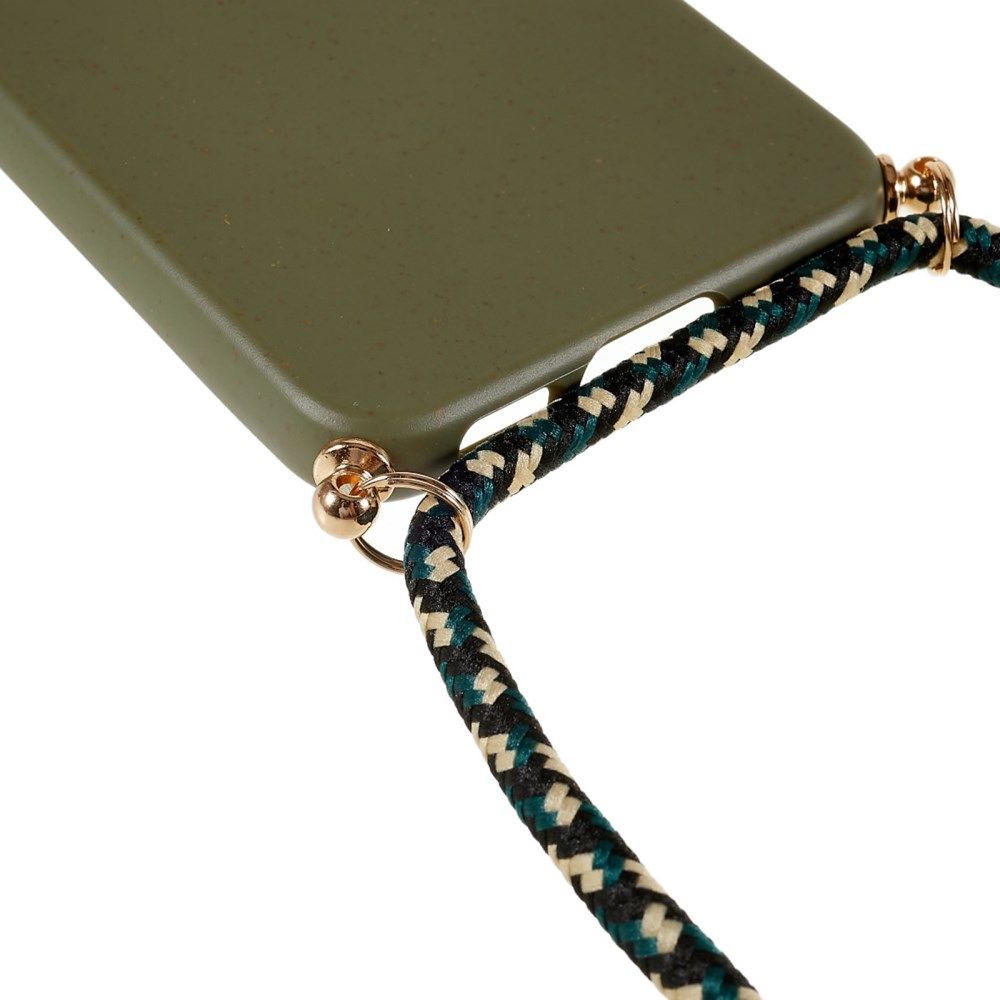 Samsung Galaxy S23 Plus Hoesje Back Cover Flexibel TPU met Koord Groen afbeelding 5