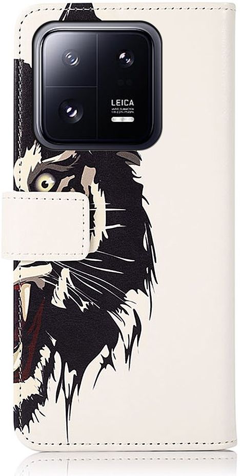 Xiaomi 13 Hoesje Portemonnee Book Case Tijger Print afbeelding 6