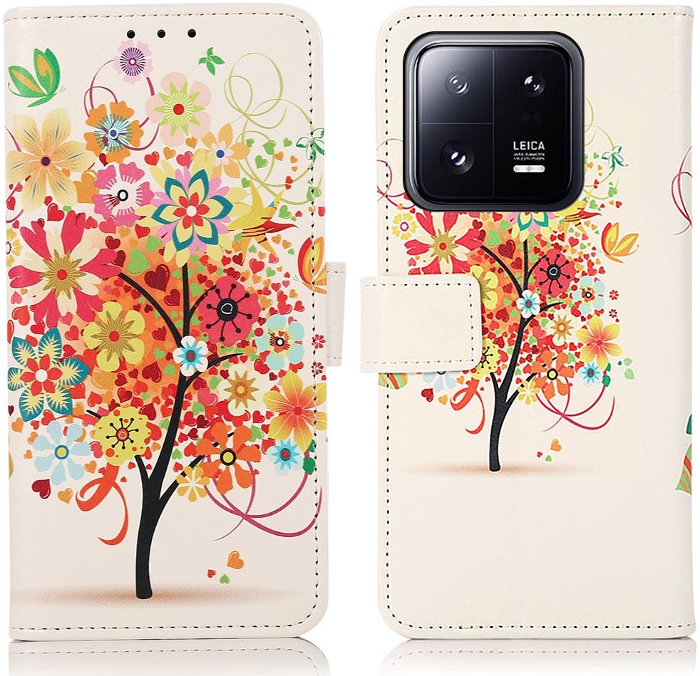 Xiaomi 13 Hoesje Portemonnee Book Case Tree Print afbeelding 1