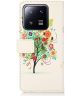 Xiaomi 13 Hoesje Portemonnee Book Case Flower Print