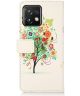 Motorola Edge 40 Pro Hoesje Portemonnee Book Case Flower Print