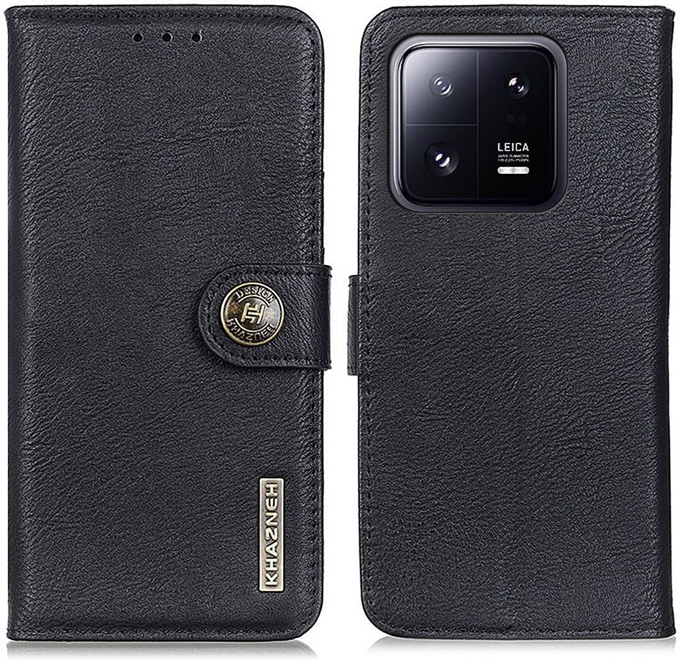KHAZNEH Xiaomi 13 Hoesje Portemonnee Book Case Zwart afbeelding 2