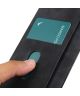 KHAZNEH Motorola Edge 40 Pro Hoesje Retro Wallet Book Case Zwart