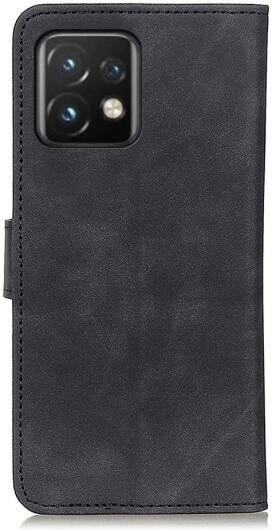 KHAZNEH Motorola Edge 40 Pro Hoesje Retro Wallet Book Case Zwart afbeelding 9