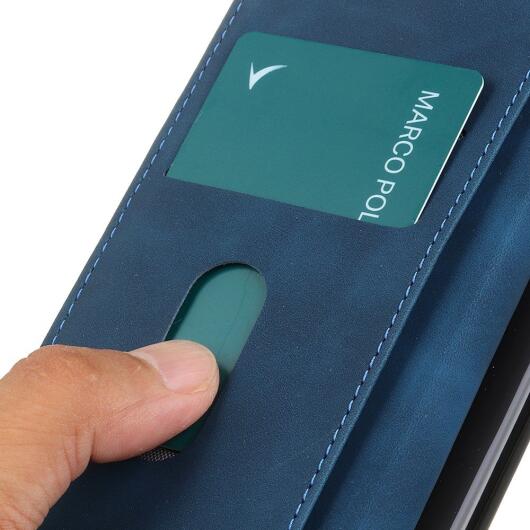 KHAZNEH Motorola Edge 40 Pro Hoesje Retro Wallet Book Case Blauw afbeelding 5