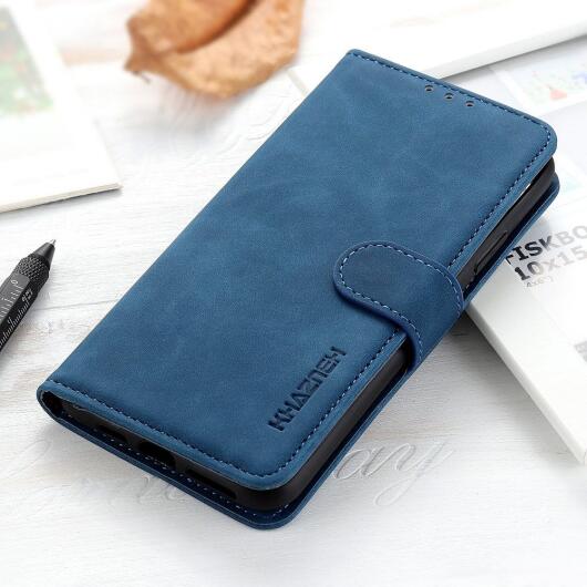 KHAZNEH Motorola Edge 40 Pro Hoesje Retro Wallet Book Case Blauw afbeelding 7