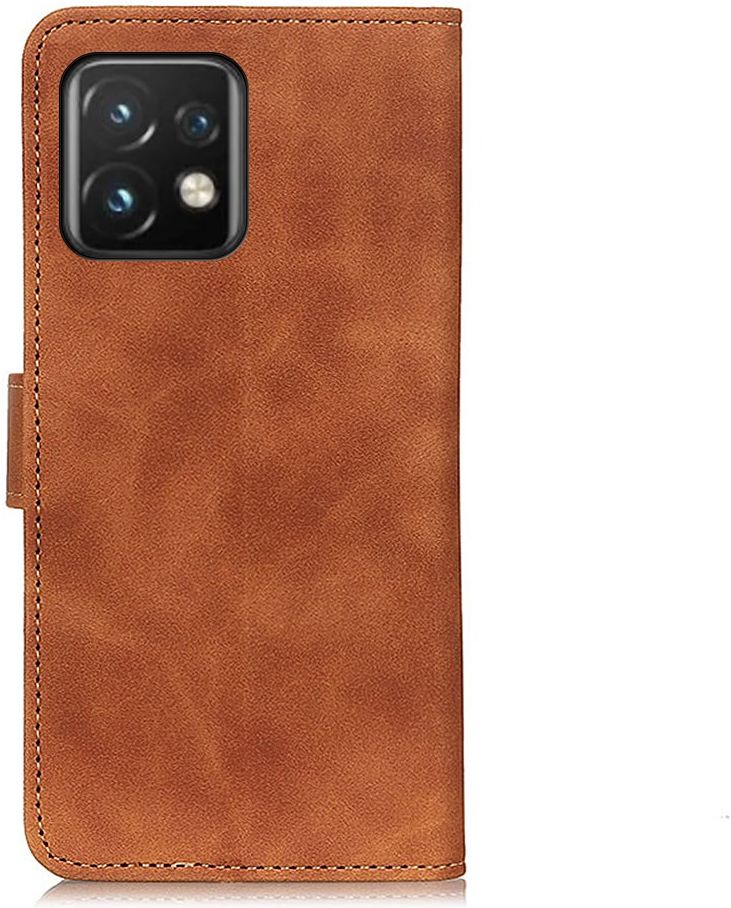 KHAZNEH Motorola Edge 40 Pro Hoesje Retro Wallet Book Case Bruin afbeelding 9
