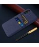 Samsung Galaxy A54 Hoesje met Kaarthouder Back Cover Blauw