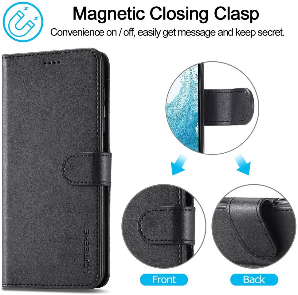 LC.IMEEKE Samsung Galaxy A34 Hoesje Portemonnee Book Case Zwart afbeelding 10