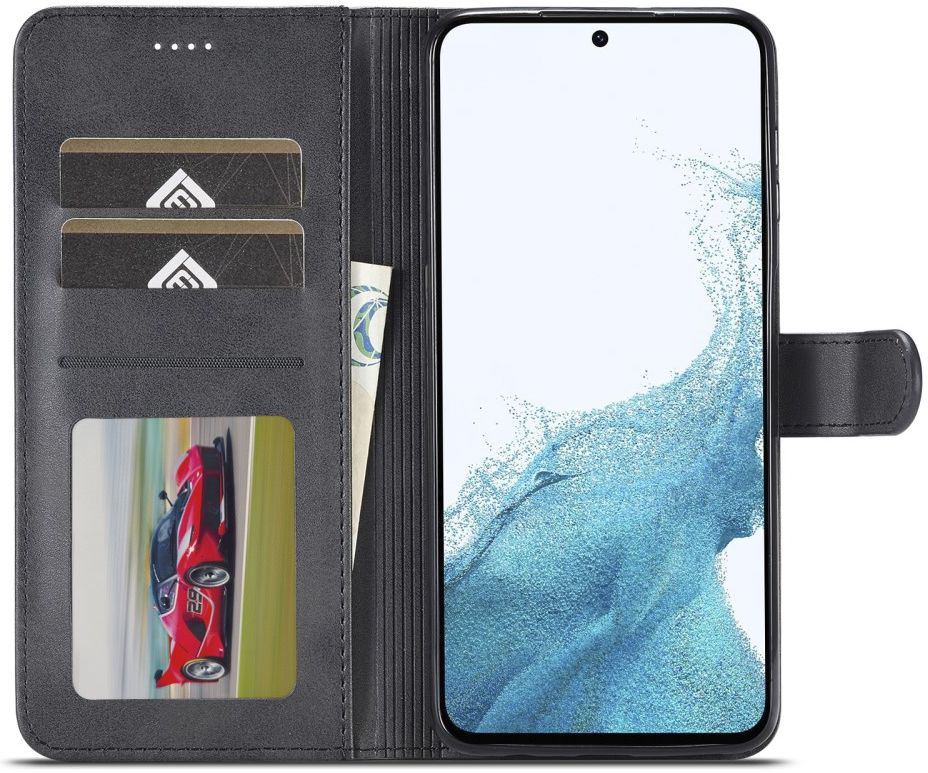 LC.IMEEKE Samsung Galaxy A34 Hoesje Portemonnee Book Case Zwart afbeelding 1