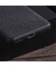 OnePlus 11 Hoesje met Stoffen Afwerking Back Cover TPU Bruin