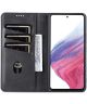 AZNS Samsung Galaxy A54 Hoesje Wallet Book Case Kunstleer Zwart