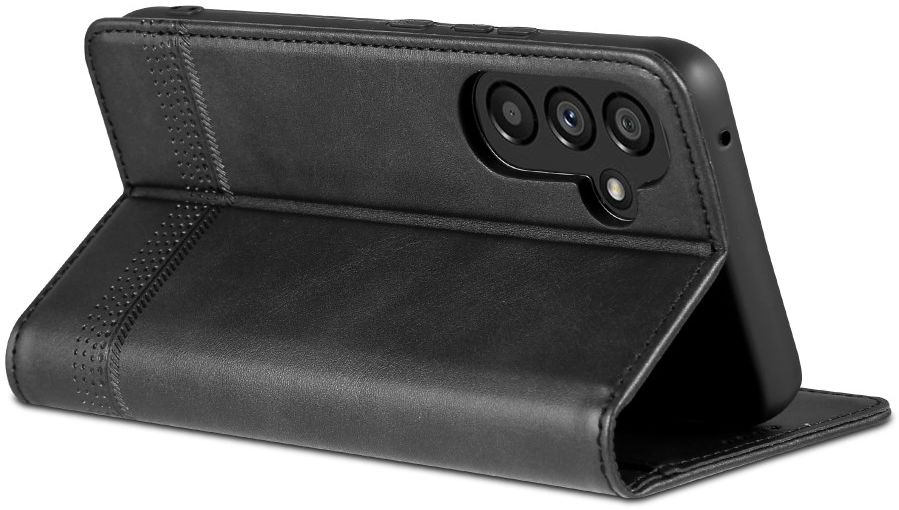 AZNS Samsung Galaxy A54 Hoesje Wallet Book Case Kunstleer Zwart afbeelding 3