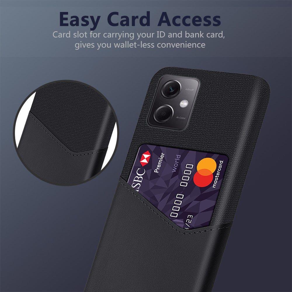 Xiaomi Redmi Note 12 5G / Poco X5 Hoesje Kaarthouder Back Cover Zwart afbeelding 2