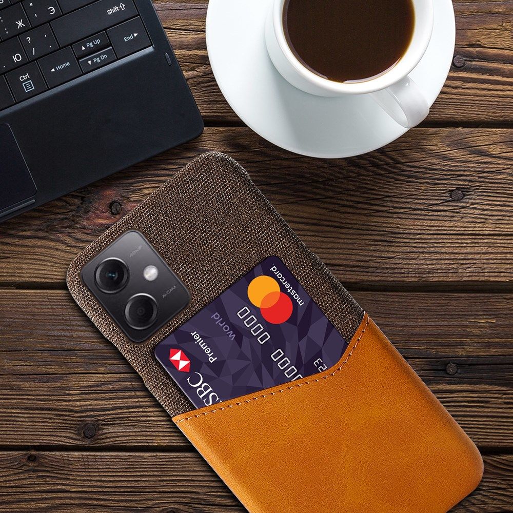 Xiaomi Redmi Note 12 5G / Poco X5 Hoesje Kaarthouder Back Cover Bruin afbeelding 4