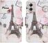 Motorola Moto G53 / G13 / G23 Hoesje Portemonnee Eiffeltoren Print afbeelding 1