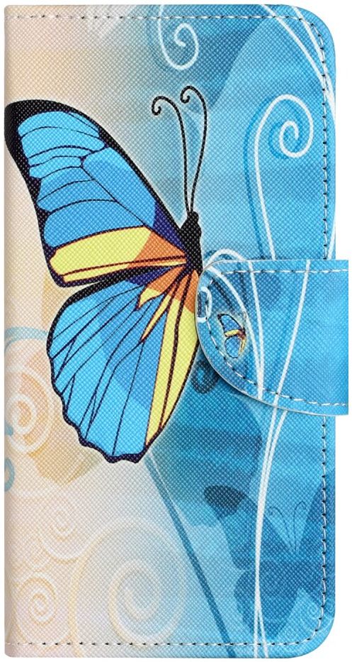 Motorola Moto G53 / G13 / G23 Hoesje Portemonnee Vlinders Print afbeelding 4