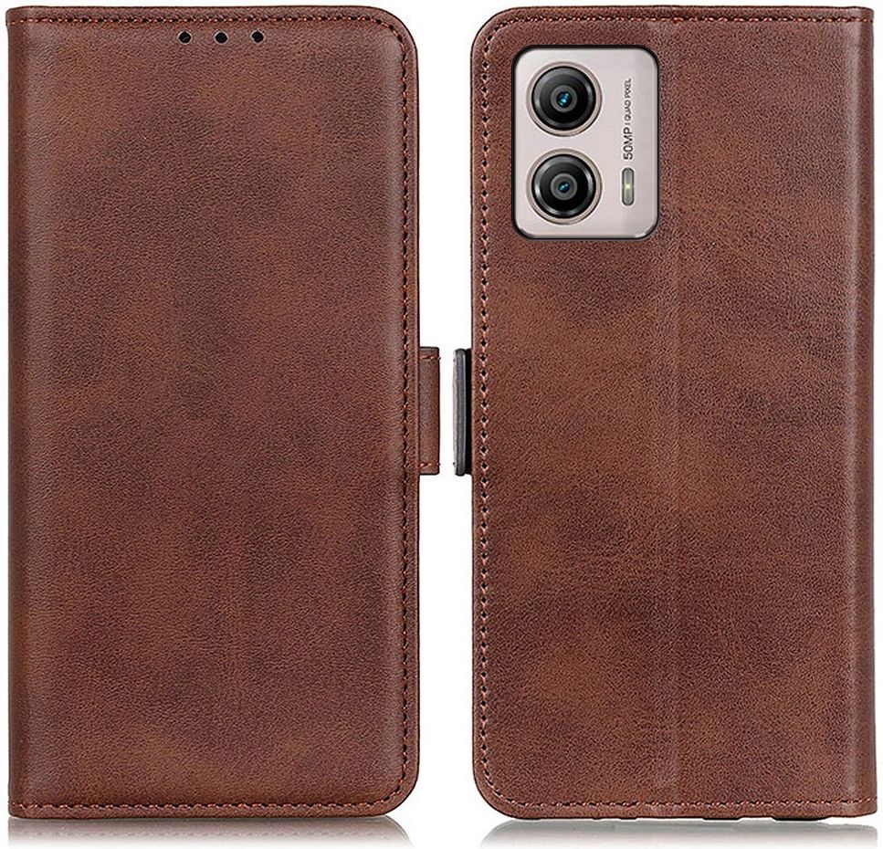 Motorola Moto G13 / G23 / G53 Hoesje Wallet Book Case Kunstleer Bruin afbeelding 2