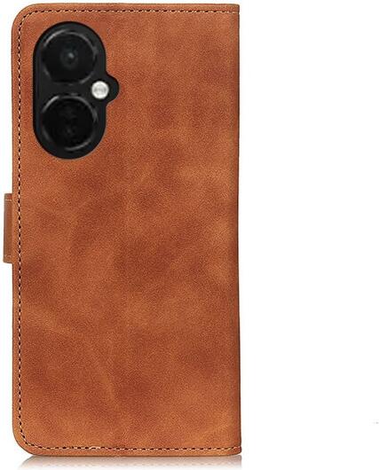 KHAZNEH OnePlus Nord CE 3 Lite Hoesje Retro Wallet Book Case Bruin afbeelding 9