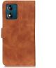 KHAZNEH Motorola Moto E13 Hoesje Retro Wallet Book Case Bruin