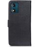 KHAZNEH Motorola Moto E13 Hoesje Portemonnee Book Case Zwart