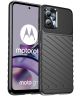 Motorola Moto G13 / G23 Hoesje TPU Thunder Design Back Cover Zwart