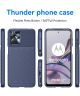 Motorola Moto G13 / G23 Hoesje TPU Thunder Design Back Cover Blauw