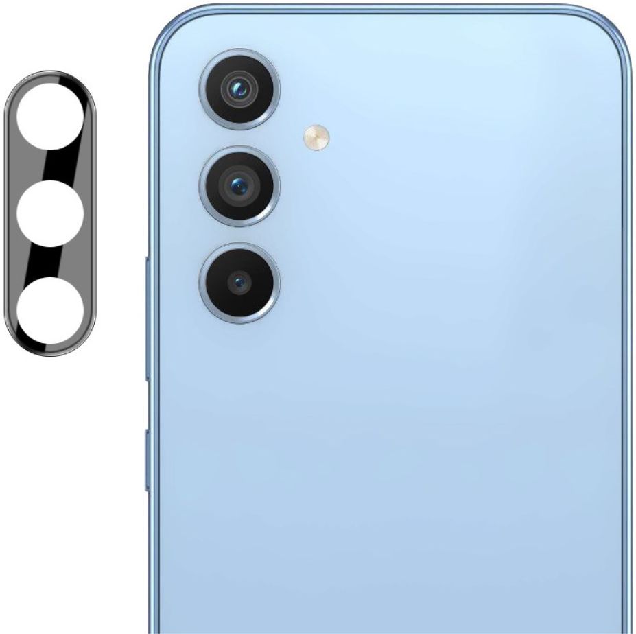Imak Samsung Galaxy A54 Camera Lens Protector Zwart + Lens Cap Clear afbeelding 8