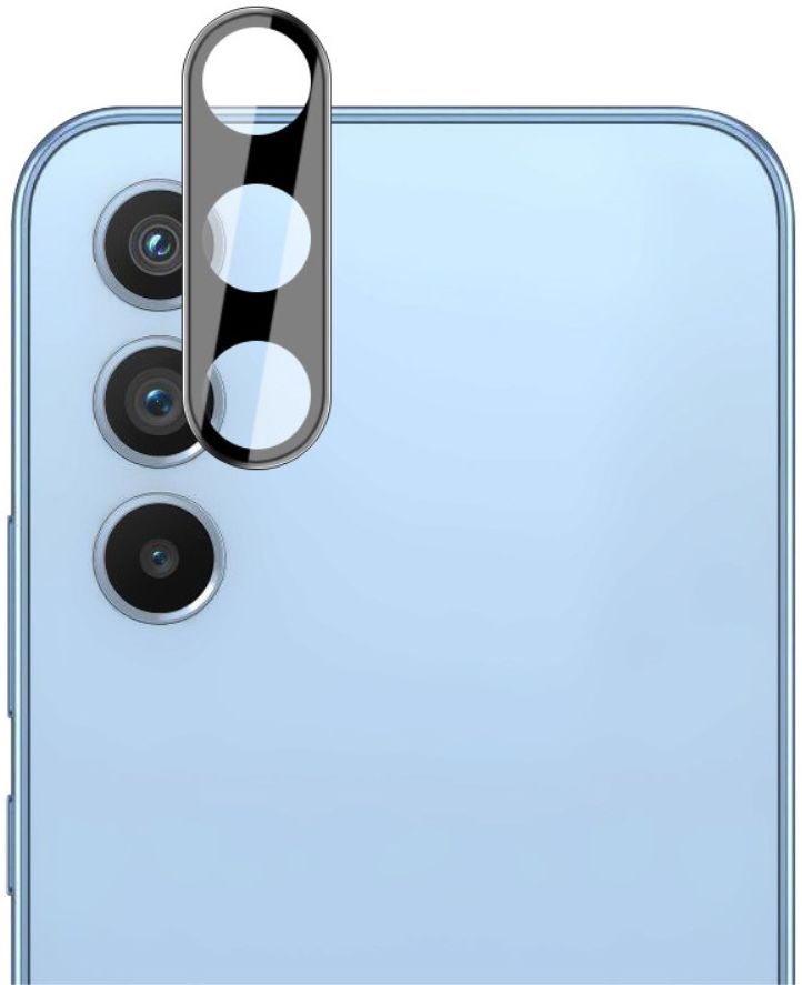 Imak Samsung Galaxy A54 Camera Lens Protector Zwart + Lens Cap Clear afbeelding 2