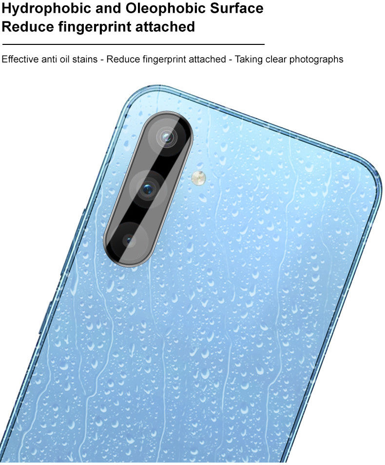 Imak Samsung Galaxy A54 Camera Lens Protector Zwart + Lens Cap Clear afbeelding 5