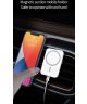 Ventilatierooster MagSafe Telefoonhouder Auto met Opladen 15W Wit