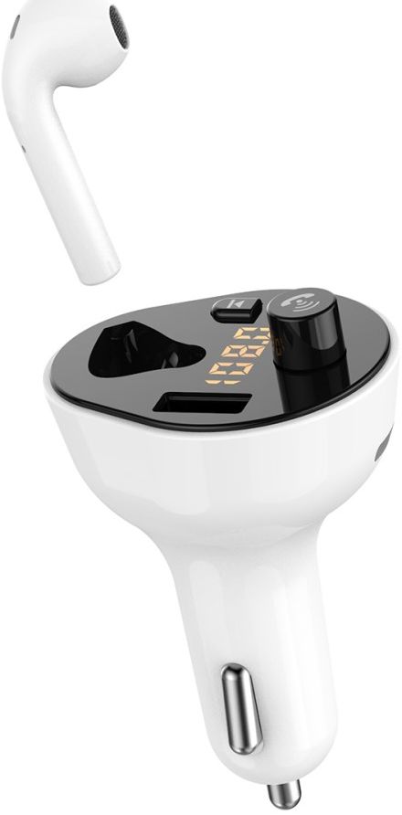 Auto Snellader met Bluetooth 5.0 Muziek FM Transmitter + Oordopje afbeelding 12