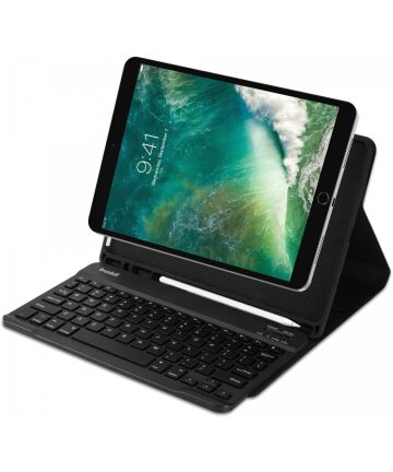 Buddi Zuna iPad 10.2 / Pro 10.5 Hoes met Toetsenbord Book Case Zwart Hoesjes