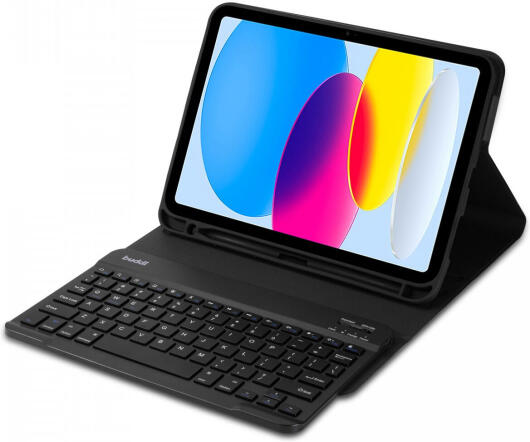 Buddi Zuna iPad 11 2025 / 10.9 2022 Hoes met QWERTY Toetsenbord Book Case Zwart afbeelding 7