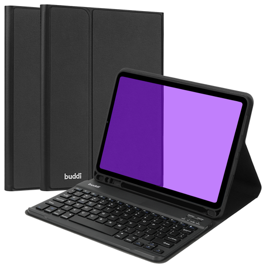 Buddi Zuna Samsung Galaxy Tab A8 Hoes met QWERTY Toetsenbord Book Case Zwart afbeelding 12