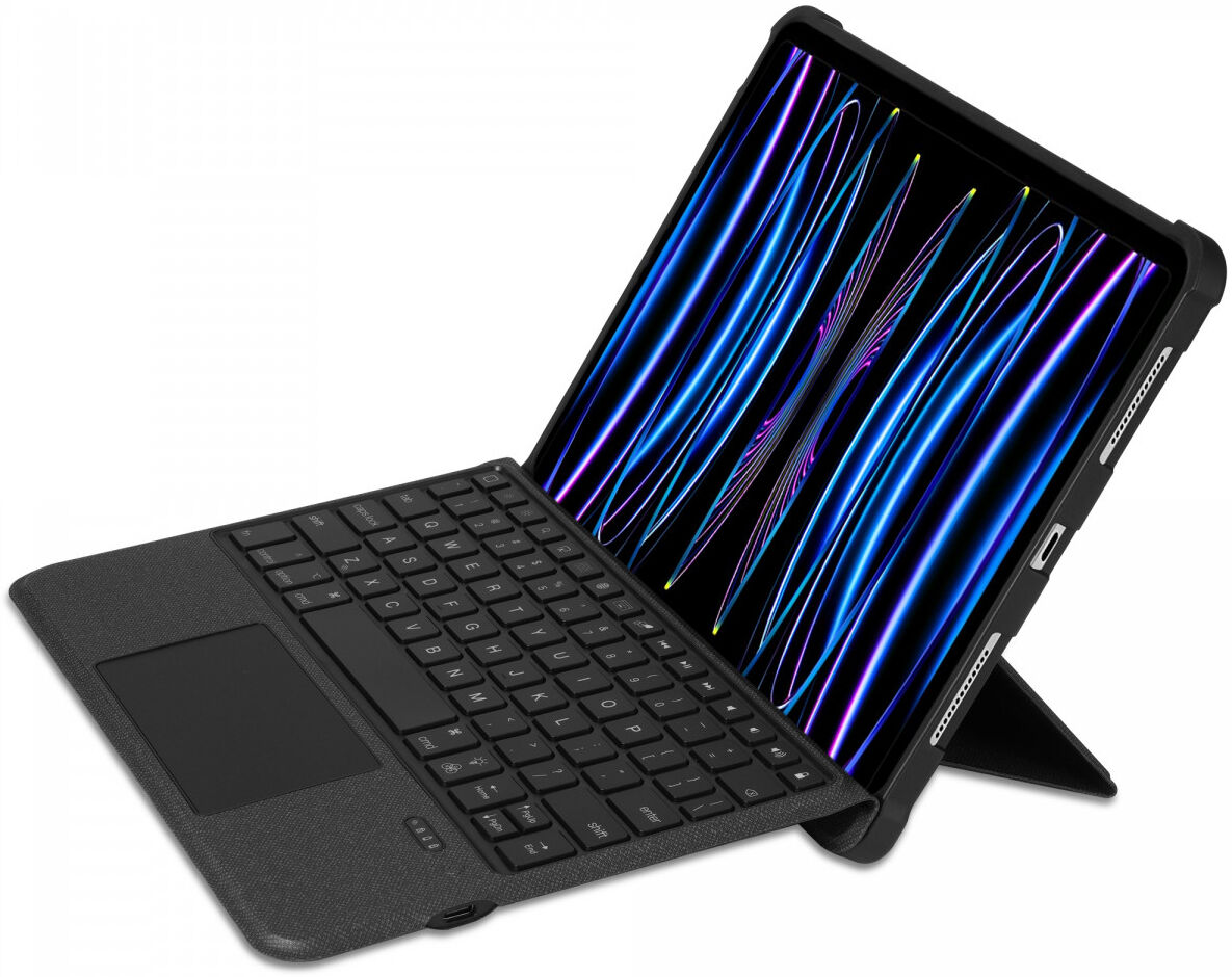 Buddi Thorn iPad Air (2022/2020) Hoes met QWERTY Toetsenbord Book Case Zwart afbeelding 5