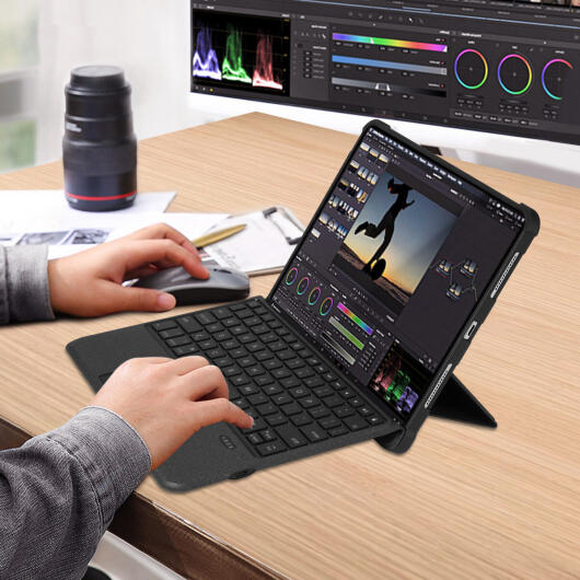Buddi Thorn iPad Air (2022/2020) Hoes met QWERTY Toetsenbord Book Case Zwart afbeelding 8