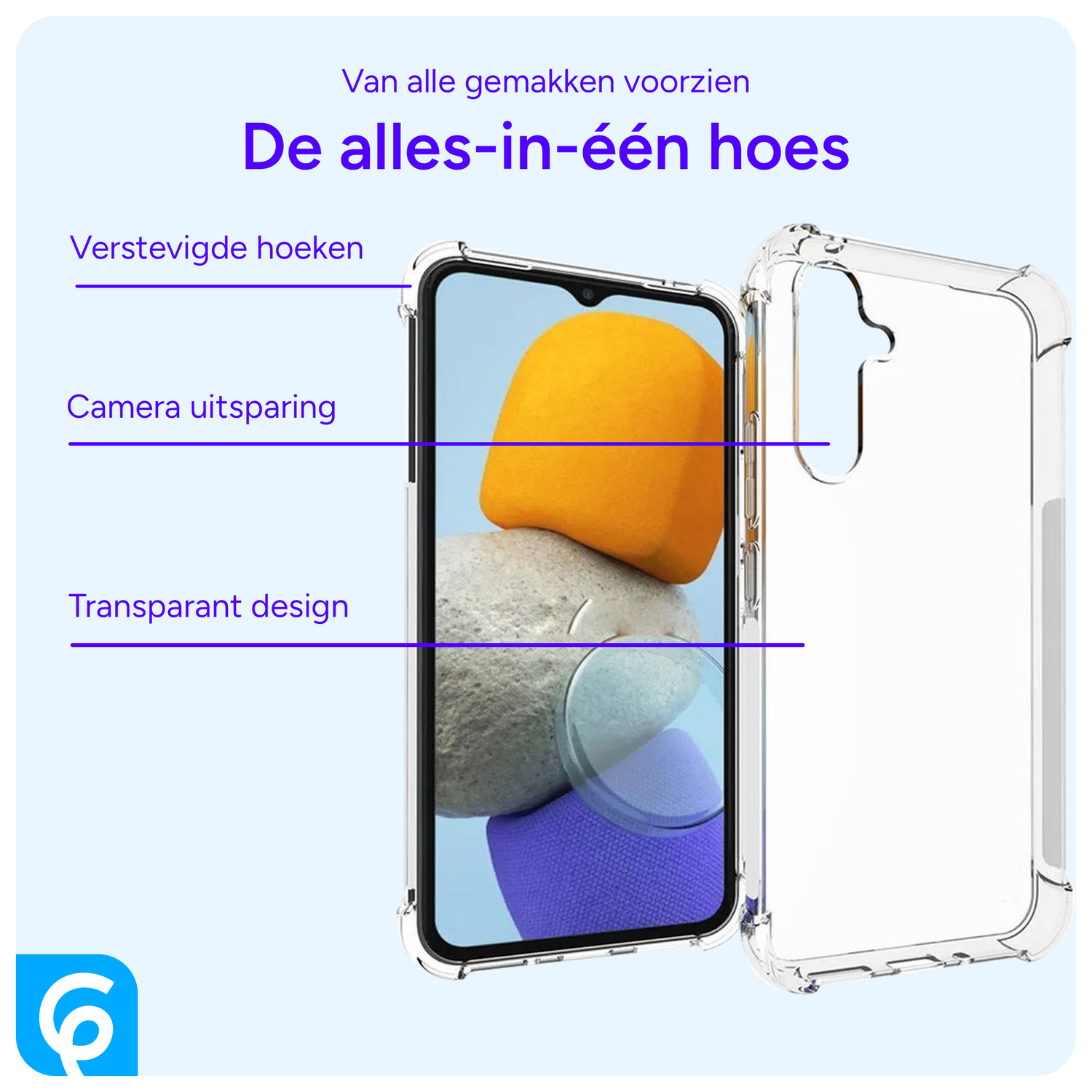 Samsung Galaxy A54 Hoesje Schokbestendig en Dun TPU Transparant afbeelding 5