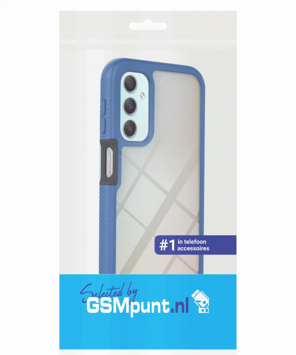 Samsung Galaxy A24 Hoesje Full Protect 360° Cover Hybride Blauw afbeelding 10