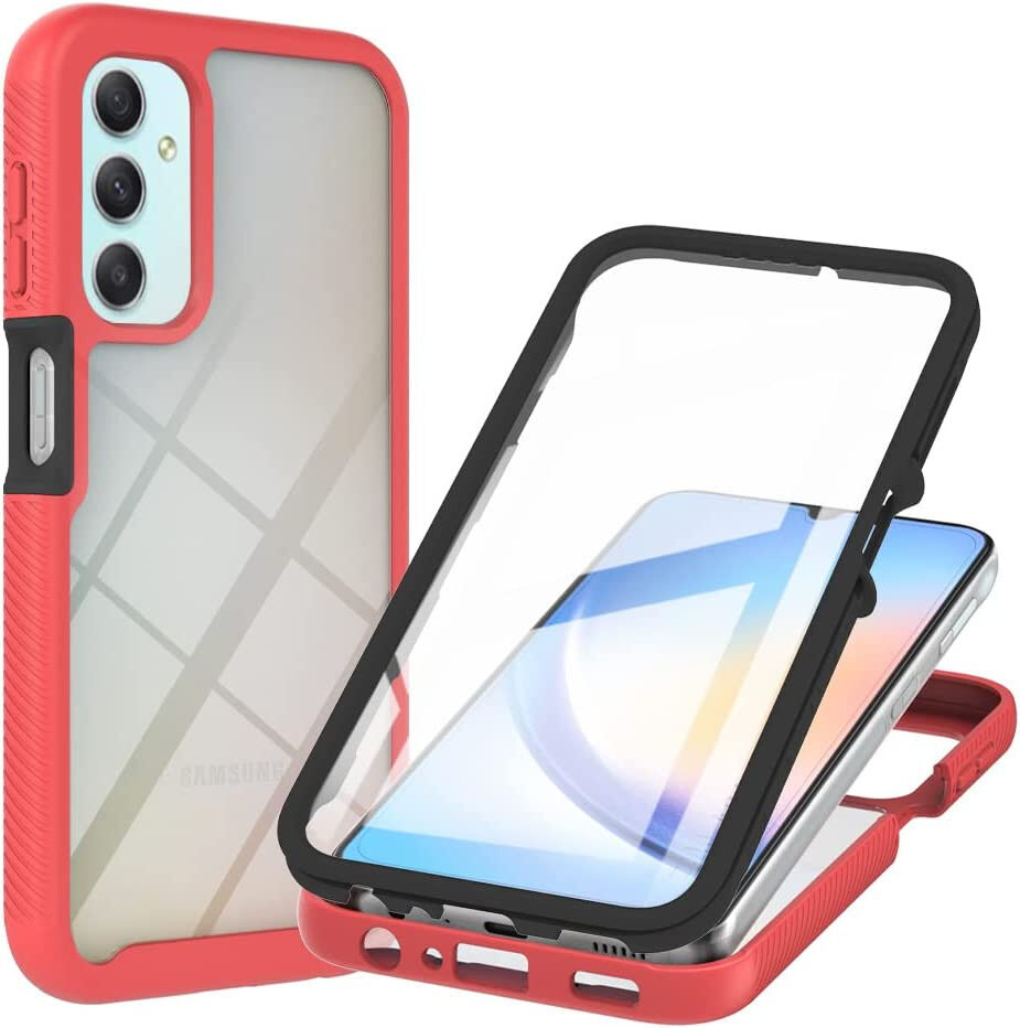 Samsung Galaxy A24 Hoesje Full Protect 360° Cover Hybride Rood afbeelding 1