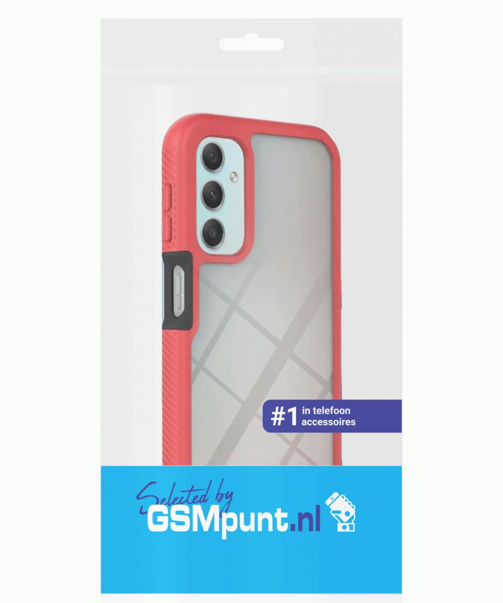 Samsung Galaxy A24 Hoesje Full Protect 360° Cover Hybride Rood afbeelding 10