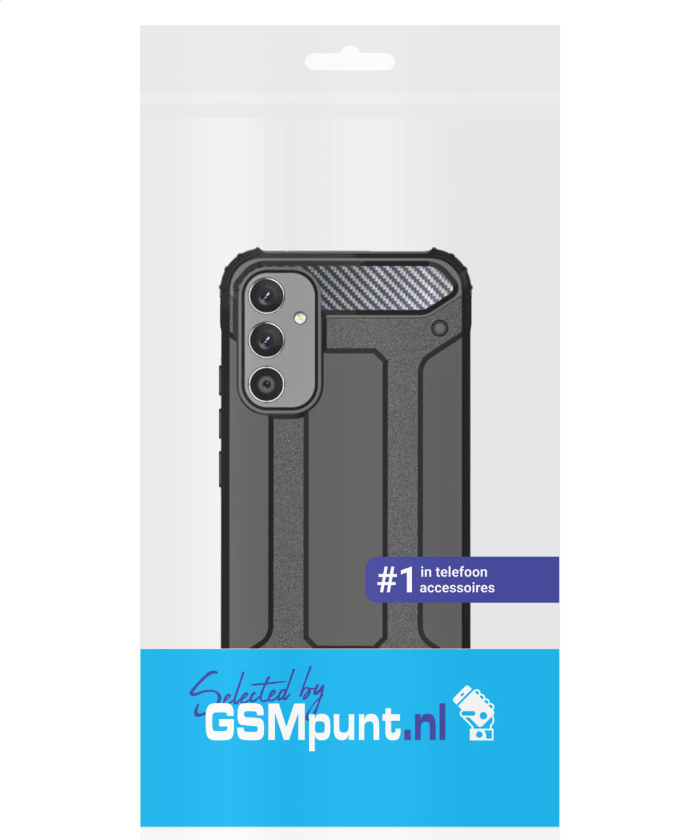 Samsung Galaxy A34 Hoesje Shock Proof Hybride Back Cover Rood afbeelding 9