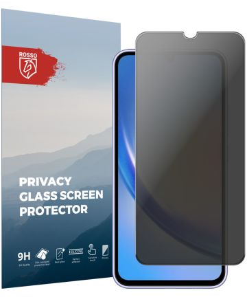 Rosso Samsung Galaxy A34 9H Tempered Glass Screen Protector Privacy Screen Protectors