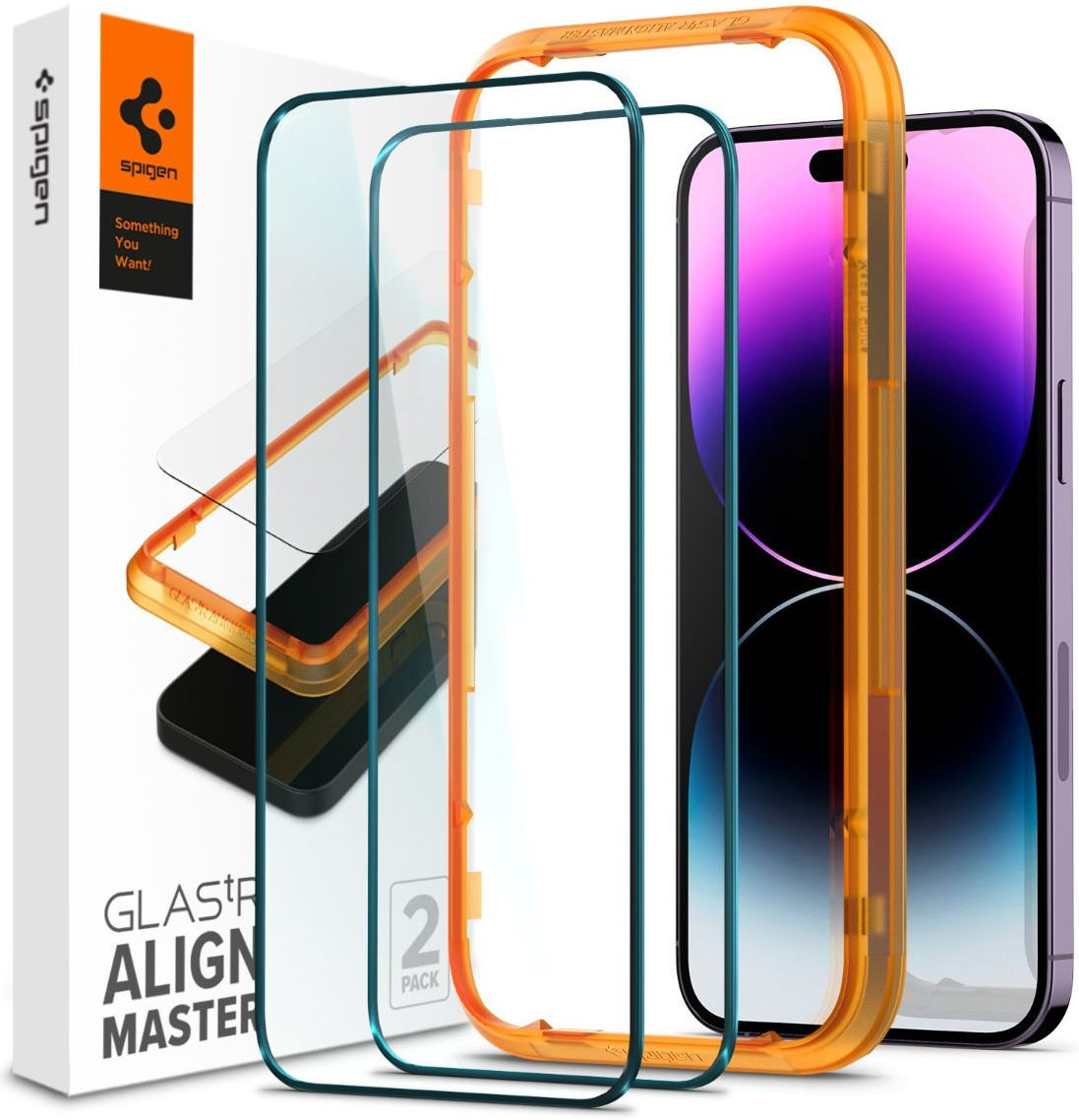 spigen tempered glass for iphone 14 pro