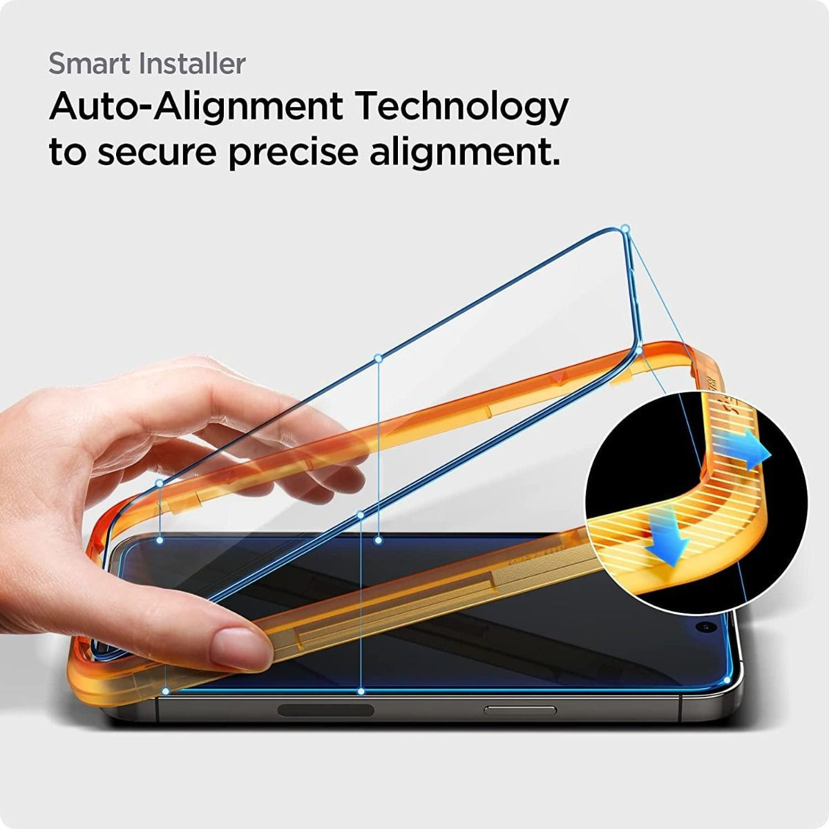 Spigen AlignMaster Apple iPhone 14 Pro Tempered Glass (2-Pack) afbeelding 3
