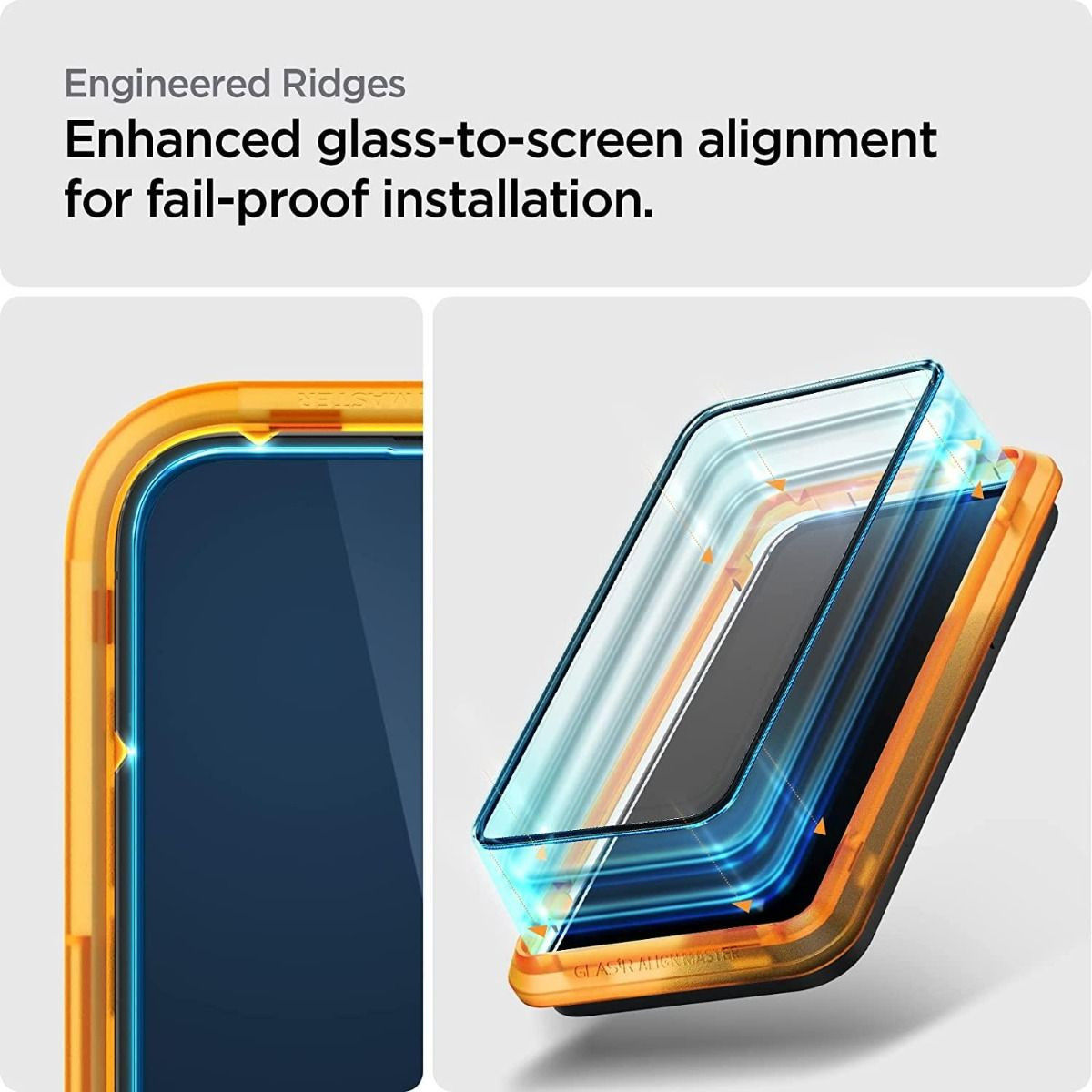 Spigen AlignMaster Apple iPhone 14 Pro Tempered Glass (2-Pack) afbeelding 4