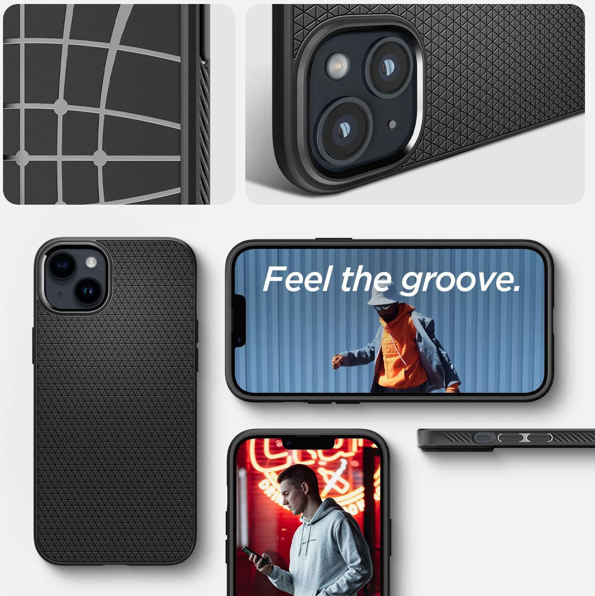 Spigen Liquid Air Apple iPhone 14 Plus Hoesje Back Cover Zwart afbeelding 8