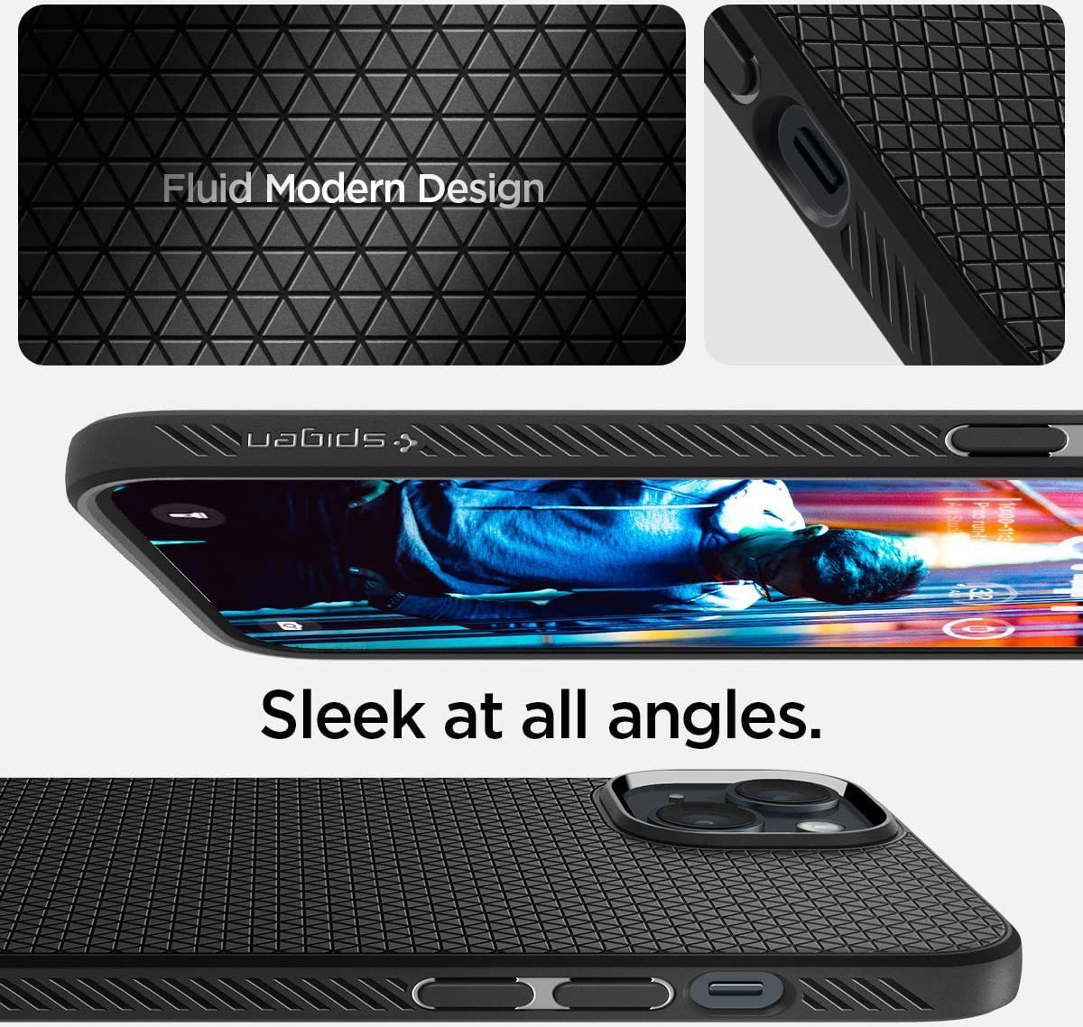 Spigen Liquid Air Apple iPhone 14 Plus Hoesje Back Cover Zwart afbeelding 6