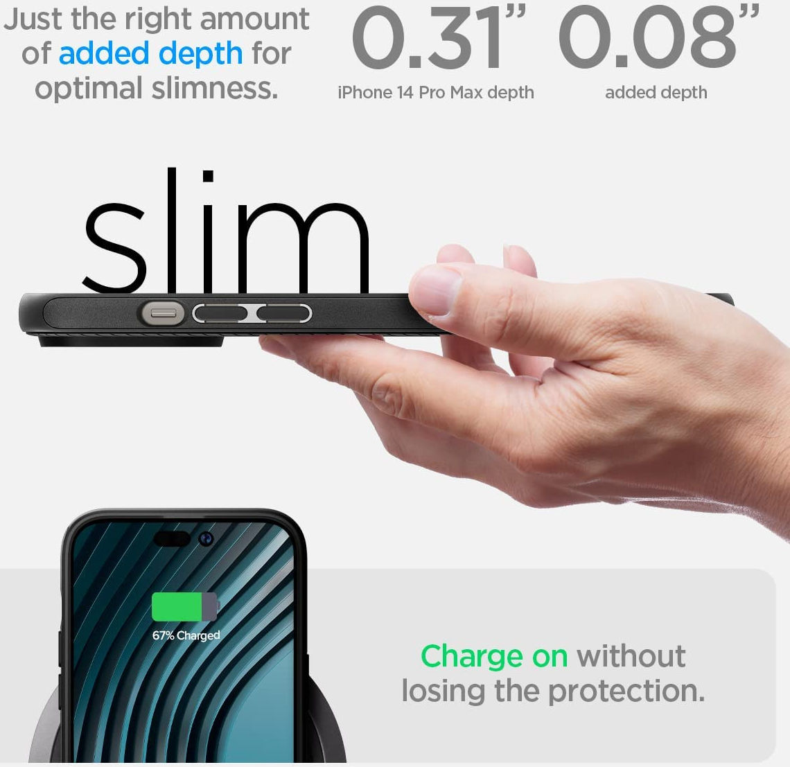 Spigen Mag Armor Apple iPhone 14 Pro Max Hoesje MagSafe Zwart afbeelding 5