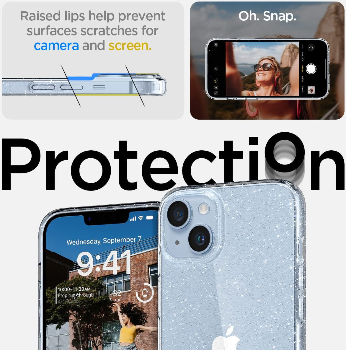 Spigen Liquid Crystal Apple iPhone 14 Plus Hoesje Glitter afbeelding 3